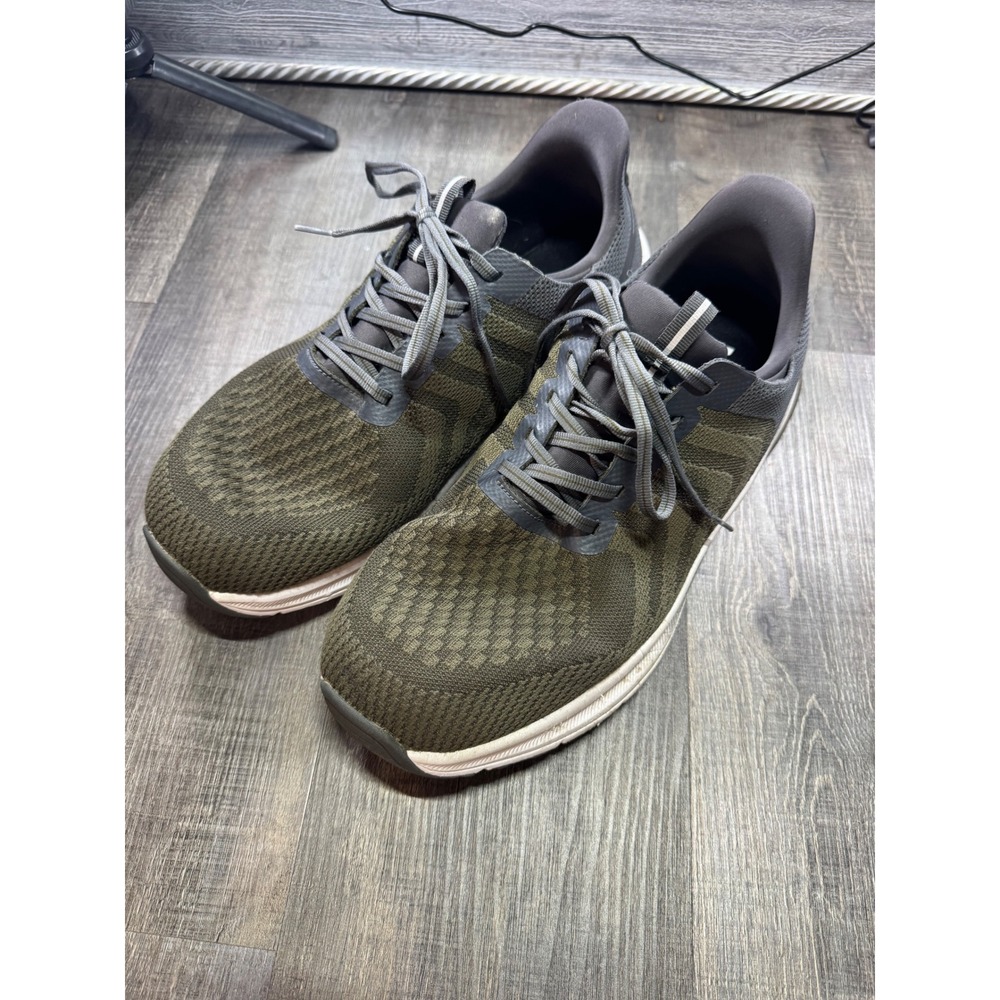 Orthofeet 20021 Yari Mens 13 4E X-Wide Olive Green Gray Athletic Walking Shoes